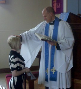 Pastor Galler confirmed Tifaney Sweeden on December 9, 2012, after she completed her instruction in the Christian faith and chose to make the Lutheran confession of that faith by joining the Pilgrim congregation.