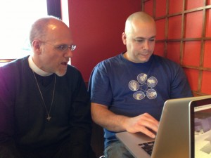 Although most of their collaboration is via the internet or telephone, Pastor Galler at length describes his high expectations of the Pilgrim website to programmer Mark Young when the two met in person at a Dallas Starbucks on January 3, 2013.
